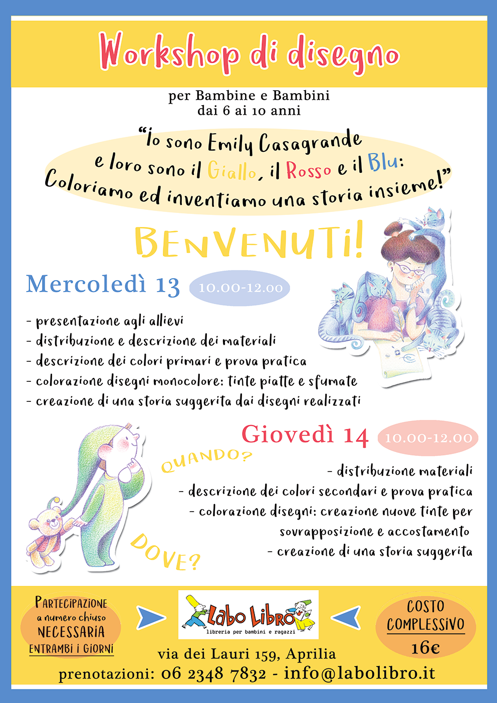 GIUGNO – Coloriamo ed inventiamo una storia insieme!